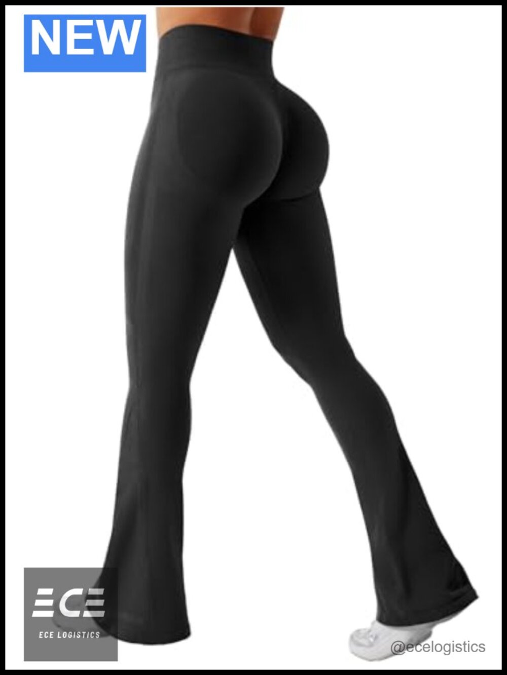 Mini Flare Leggings Seamless High Waisted Booty Lifting Yoga Pants